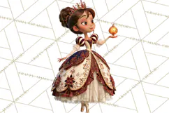 Fairy Tale Christmas Clipart, Enchanted Royal Winter Png Product Image 3