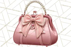 Christmas Handbag Clipart PNG, Holiday Purse Illustrations Product Image 3