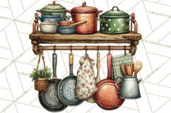 Rustic Homestead Kitchen Clipart | Farmhouse Kitchen Png Product Image 2