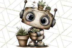 Western Robot Clipart PNG Files, Western Clip Art Product Image 3