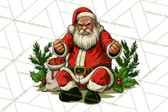 Merry Moods Santa Christmas Clipart | Funny Holiday Png File Product Image 2