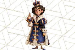 Fairy Tale Christmas Clipart, Enchanted Royal Winter Png Product Image 5
