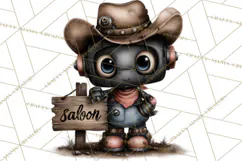 Western Robot Clipart PNG Files, Western Clip Art Product Image 2