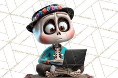 Funny Skeletons Clipart, Funny PNG, Funny Life Clip Art Product Image 3