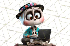 Funny Skeletons Clipart, Funny PNG, Funny Life Clip Art Product Image 3