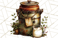 Rustic Homestead Kitchen Clipart | Farmhouse Kitchen Png Product Image 3