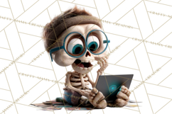 Funny Skeletons Clipart, Funny PNG, Funny Life Clip Art Product Image 4