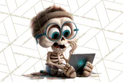 Funny Skeletons Clipart, Funny PNG, Funny Life Clip Art Product Image 4