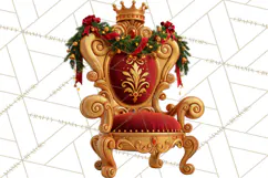Fairy Tale Christmas Clipart, Enchanted Royal Winter Png Product Image 5