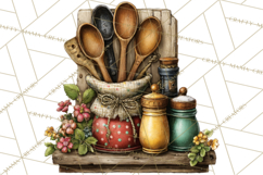 Rustic Homestead Kitchen Clipart | Farmhouse Kitchen Png Product Image 2