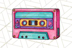 80s Retro Doodle Accessories PNG Product Image 3