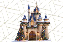 Fairy Tale Christmas Clipart, Enchanted Royal Winter Png Product Image 3