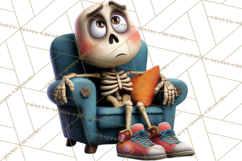 Funny Skeletons Clipart, Funny PNG, Funny Life Clip Art Product Image 2