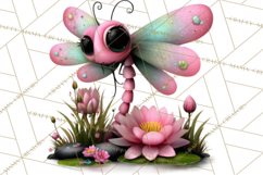 Cute Turtle Frog Alligator Pond Animals Clipart PNG Product Image 3