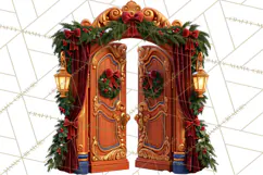 Fairy Tale Christmas Clipart, Enchanted Royal Winter Png Product Image 4