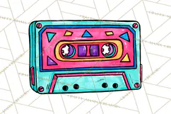 80s Retro Doodle Accessories PNG Product Image 4