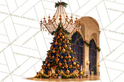 Fairy Tale Christmas Clipart, Enchanted Royal Winter Png Product Image 5