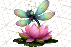 Cute Turtle Frog Alligator Pond Animals Clipart PNG Product Image 4