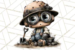 Western Robot Clipart PNG Files, Western Clip Art Product Image 4