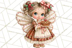 Gingerbread Fairyland Christmas PNG Clipart Product Image 2