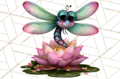 Cute Turtle Frog Alligator Pond Animals Clipart PNG Product Image 5