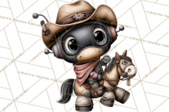 Western Robot Clipart PNG Files, Western Clip Art Product Image 5
