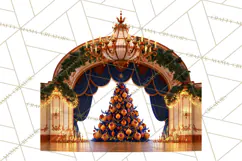 Fairy Tale Christmas Clipart, Enchanted Royal Winter Png Product Image 2