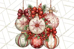 Boutique Christmas Highland Cows PNG Product Image 3