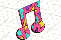 80s Retro Doodle Accessories PNG Product Image 3