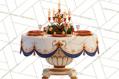 Fairy Tale Christmas Clipart, Enchanted Royal Winter Png Product Image 3