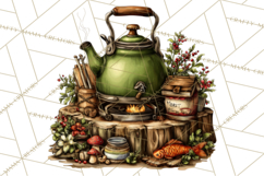 Rustic Homestead Kitchen Clipart | Farmhouse Kitchen Png Product Image 3