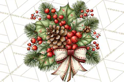 Boutique Christmas Highland Cows PNG Product Image 4