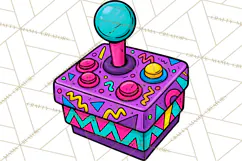 80s Retro Doodle Accessories PNG Product Image 3