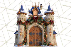Fairy Tale Christmas Clipart, Enchanted Royal Winter Png Product Image 5