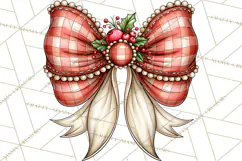 Boutique Christmas Highland Cows PNG Product Image 5