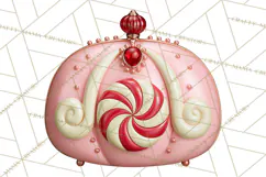 Christmas Handbag Clipart PNG, Holiday Purse Illustrations Product Image 2
