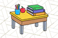 School Supplies Clipart Back To School PNG, Teacher Clip Art Product Image 5