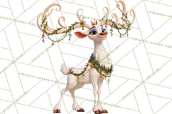 Fairy Tale Christmas Clipart, Enchanted Royal Winter Png Product Image 3
