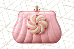 Christmas Handbag Clipart PNG, Holiday Purse Illustrations Product Image 3