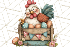 Spring Chickens Gardening Farm Clipart PNG, Chicks Clip Art Product Image 2