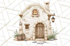 Christmas Nativity Clipart, Watercolor Nativity Scene PNG Product Image 4