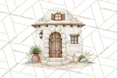 Christmas Nativity Clipart, Watercolor Nativity Scene PNG Product Image 5