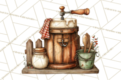 Rustic Homestead Kitchen Clipart | Farmhouse Kitchen Png Product Image 4