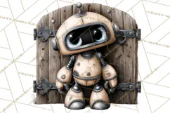 Western Robot Clipart PNG Files, Western Clip Art Product Image 4