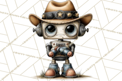 Western Robot Clipart PNG Files, Western Clip Art Product Image 5