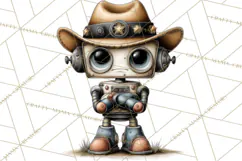 Western Robot Clipart PNG Files, Western Clip Art Product Image 5