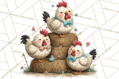Spring Chickens Gardening Farm Clipart PNG, Chicks Clip Art Product Image 5