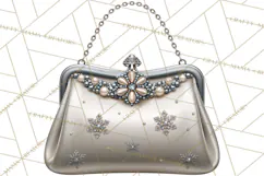 Christmas Handbag Clipart PNG, Holiday Purse Illustrations Product Image 2