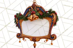 Fairy Tale Christmas Clipart, Enchanted Royal Winter Png Product Image 2