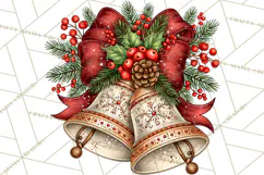 Boutique Christmas Highland Cows PNG Product Image 2